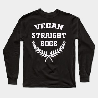 Vegan straight edge Long Sleeve T-Shirt
